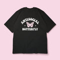 Anti-social Butterfly Oversized Tee