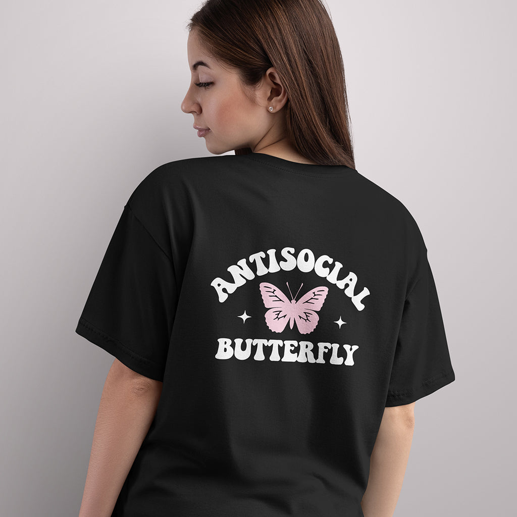 Anti-social Butterfly Oversized Tee