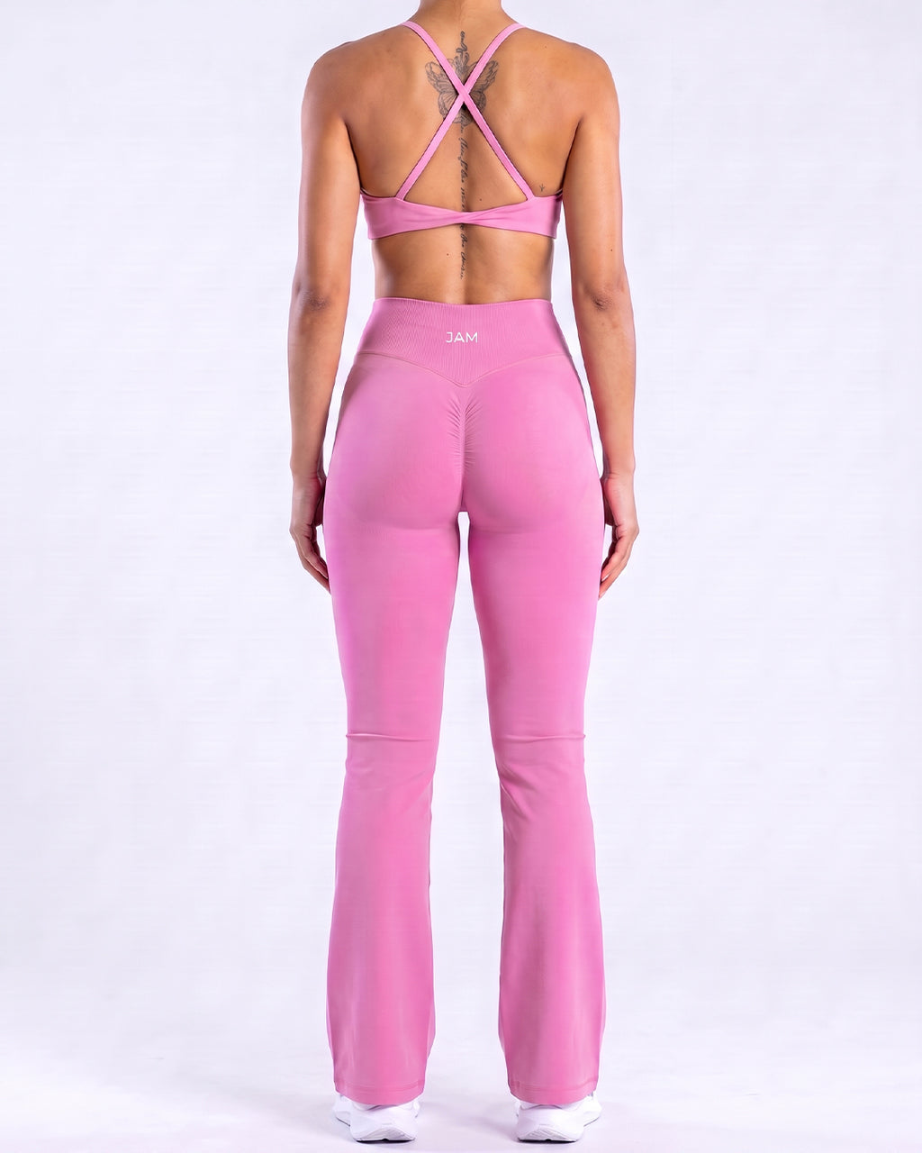 Sculpted V-Waist Flare Pants