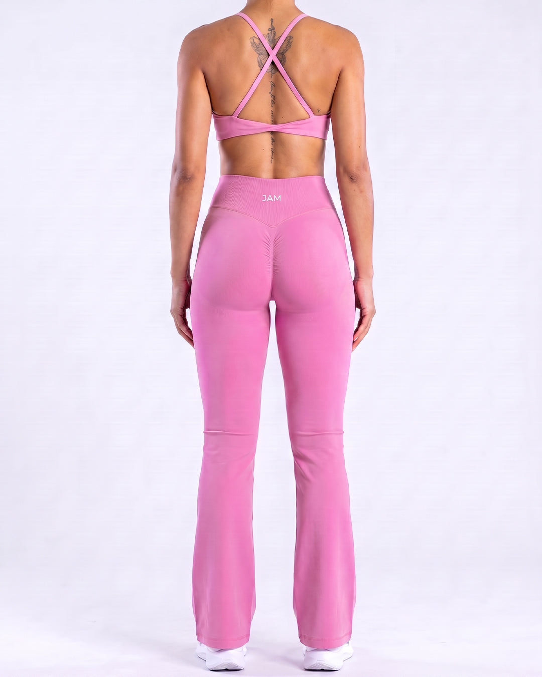 Sculpted V-Waist Flare Pants